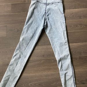 H&M Divided Black Skinny Acid Wash Jeans